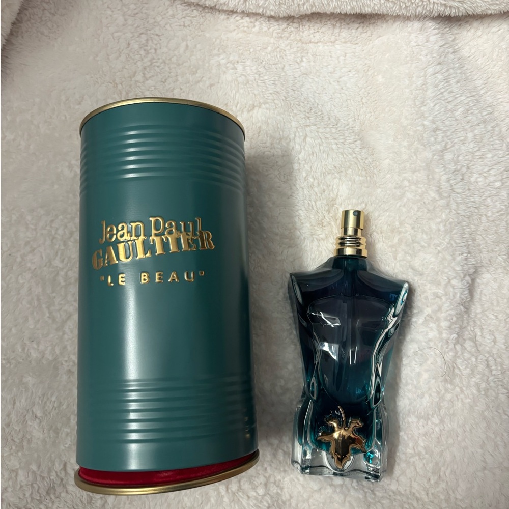 Jean Paul Gaultier Le Beau Fragrance with Blue and Gold